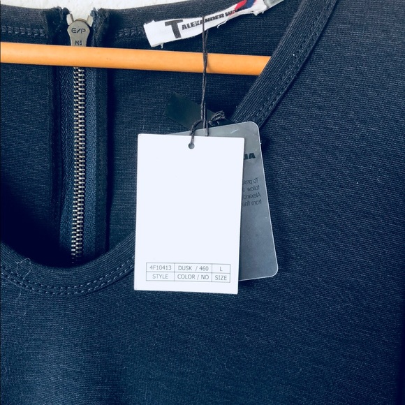 T Alexander Wang Dress navy pockets L NWT - Picture 5 of 6